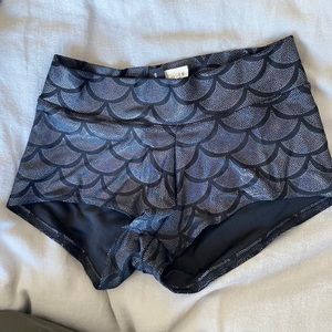 Black milk merman shorts XS
